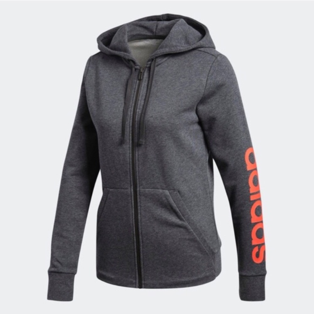 Sale 🔥⚡️ 🆕 Adidas Linear Zip Hoodie Jacket - Picture 2 of 8